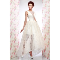 Ассиметричное свадебное платье